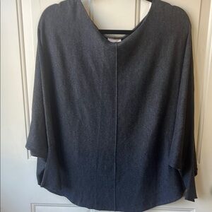 Super soft Dark Gray Poncho Sweater